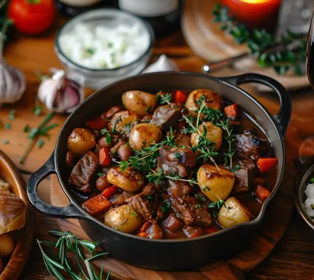 Boeuf bourguignon traditionnel